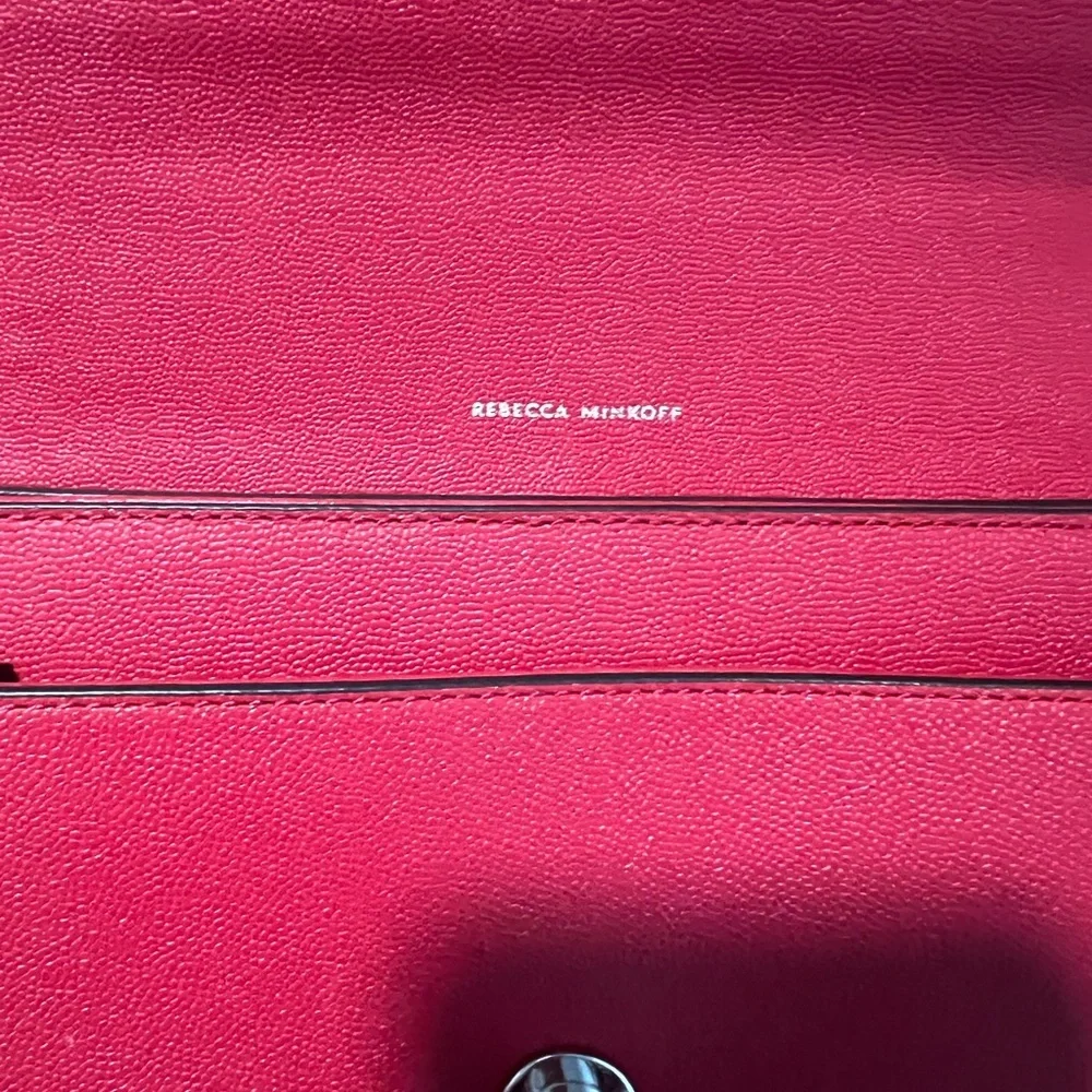 NWOT~Rebecca Minkoff Red Shoulder / Crossbody Bag - Picture 9 of 13